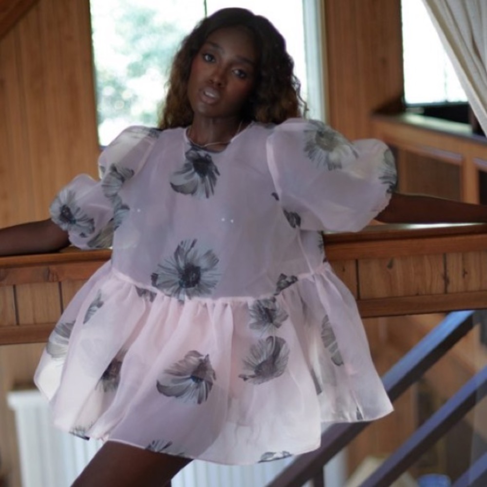 Selkie Cotton Candy Blouse Pink Daisy 16 2X